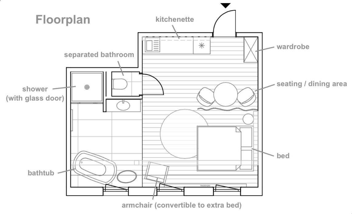 Zentrale 1-Zimmer-Ferienwohnung Mit Digitalem Check In Hof  Eksteriør billede
